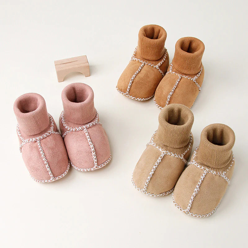 CozySuede Baby Sock Shoes