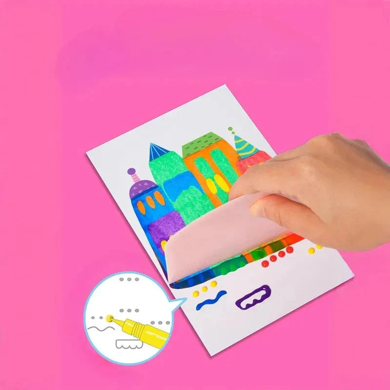 Rainbow Wipe-Art Creativity Set