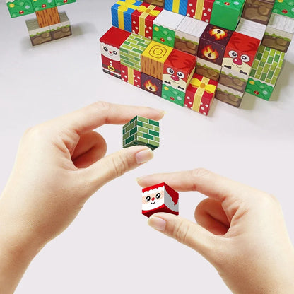 Festive Build-Magic Magnetic Cubes