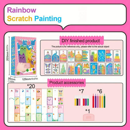 Rainbow Wipe-Art Creativity Set