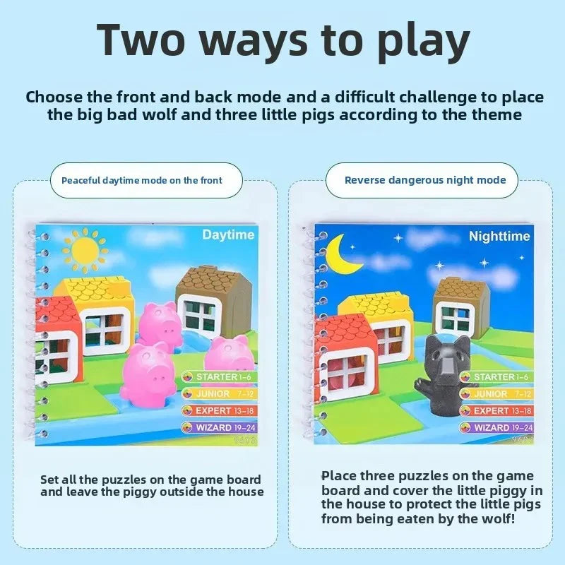 Three Little Pigs & Wolf