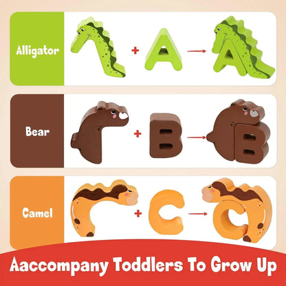 AnimalABC Wooden Alphabet Puzzle