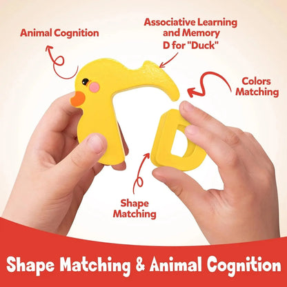 AnimalABC Wooden Alphabet Puzzle