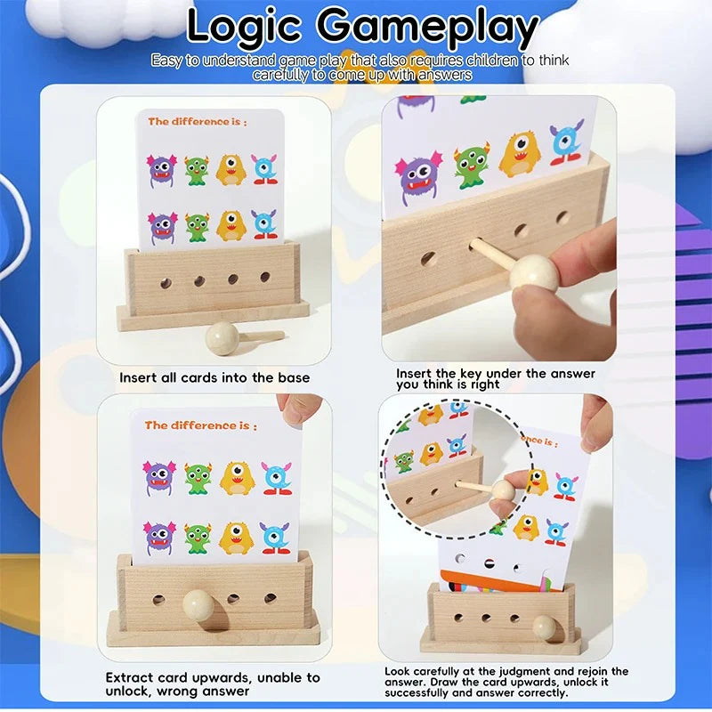 Mindbuilder MindBuilder Wooden Logic Unlock Game – Cuddleberry