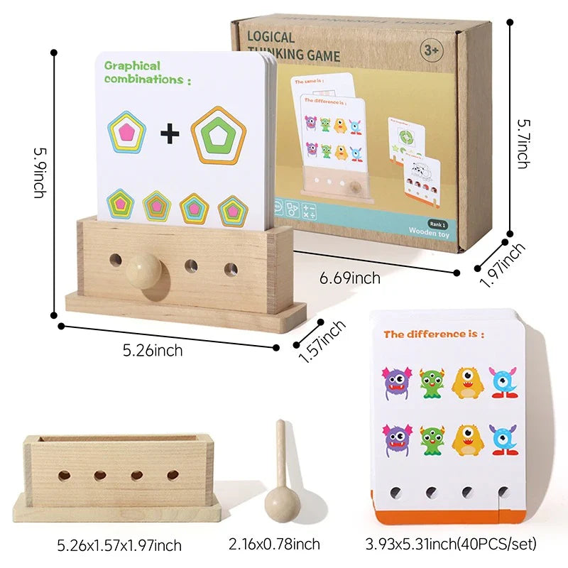 Mindbuilder MindBuilder Wooden Logic Unlock Game – Cuddleberry