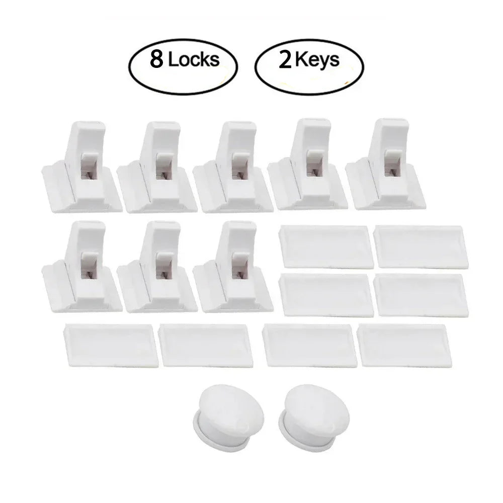 SecureLock Magnetic Child-Proof Cabinet & Door Lock Set