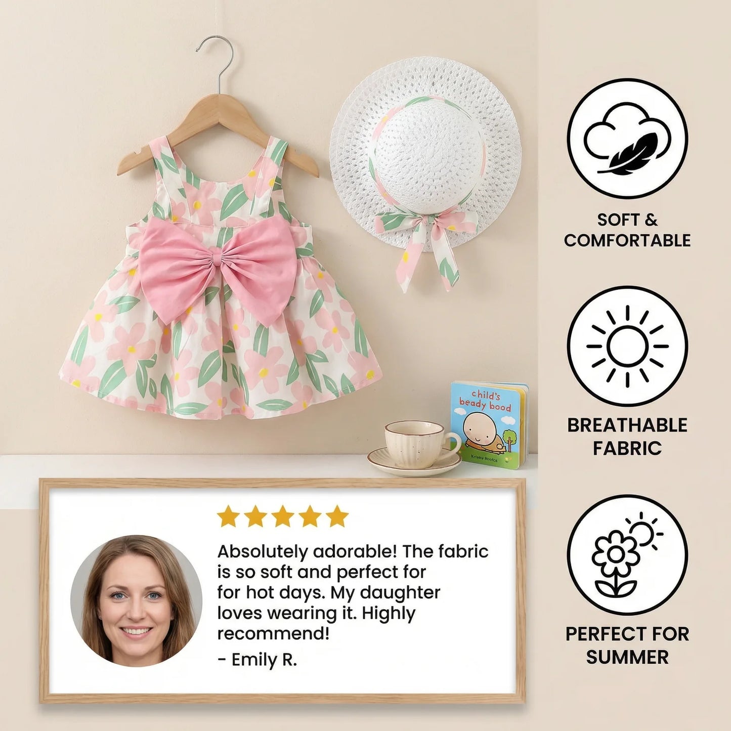 SunnyBloom Dress Set