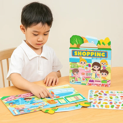 Reusable Montessori Sticker Books