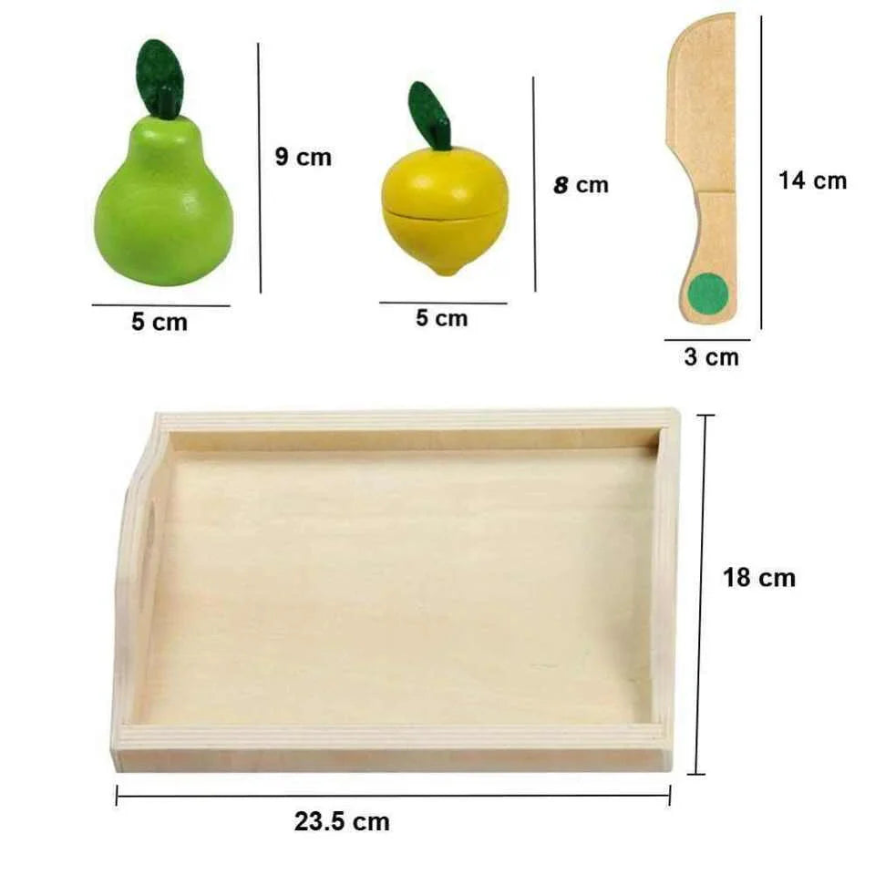 LittleChef Montessori Wooden Play Kitchen Set