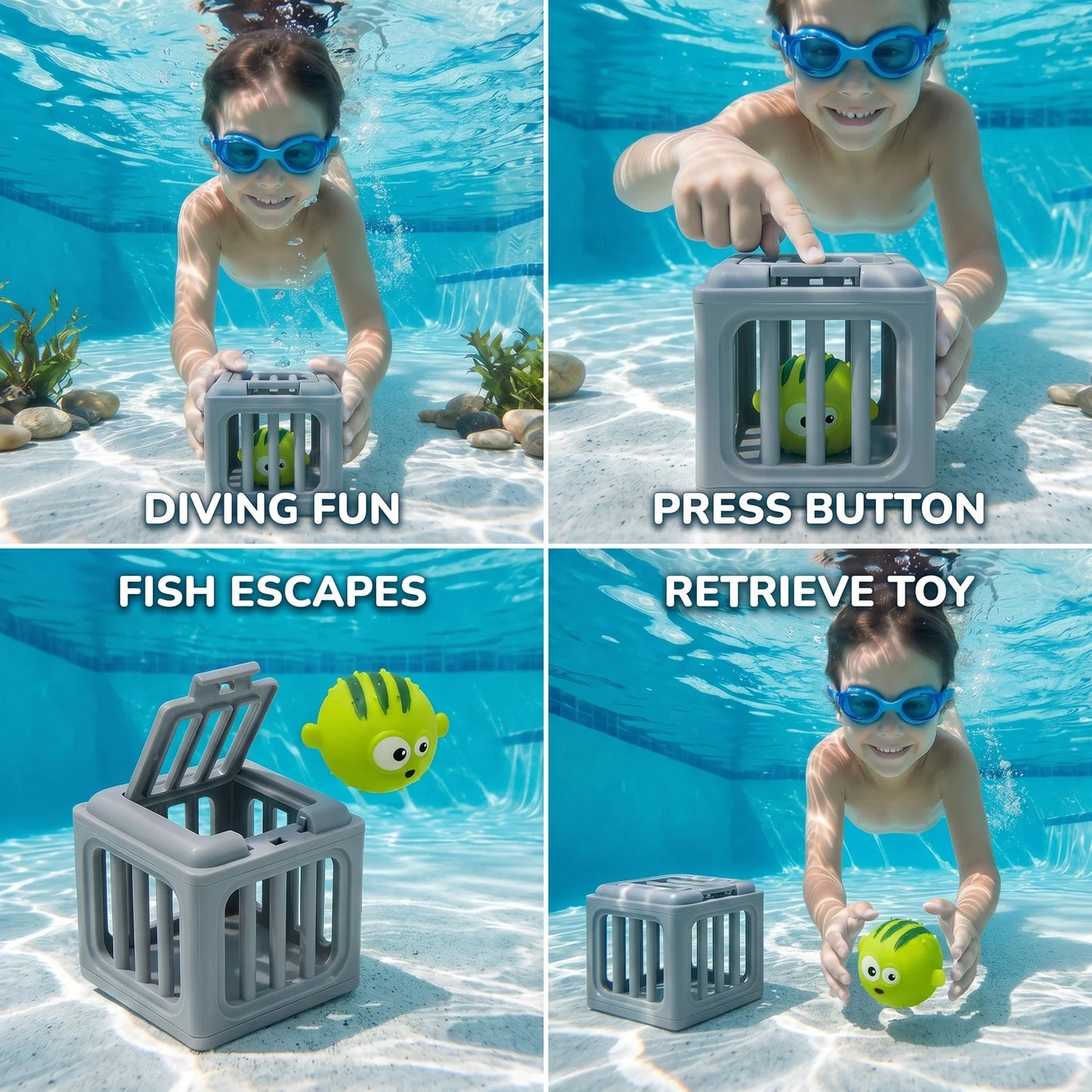 DiveQuest Sinking Animal Pool Game