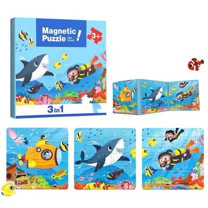 Magnetic Montessori Puzzle Book