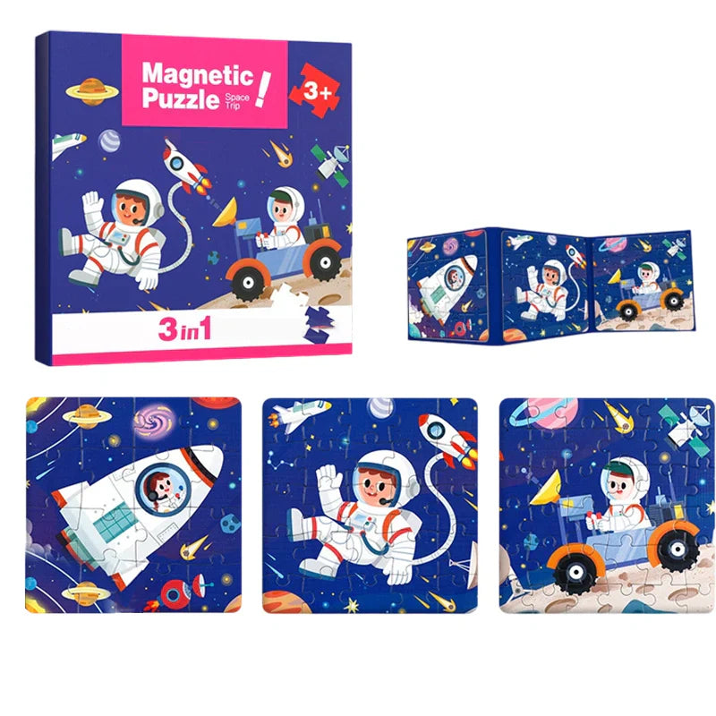 Magnetic Montessori Puzzle Book