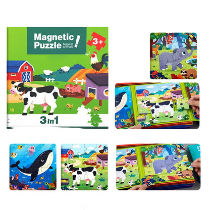 Magnetic Montessori Puzzle Book