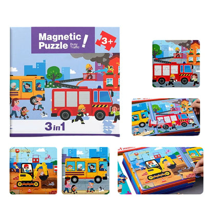 Magnetic Montessori Puzzle Book