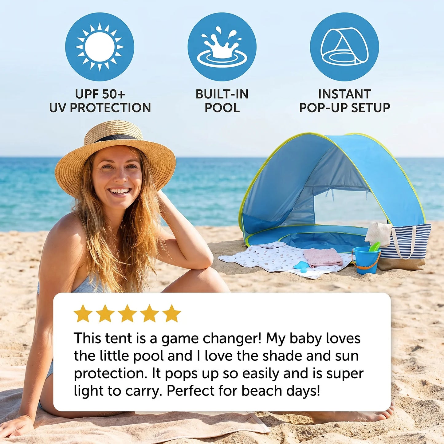 SunnyNest Baby Beach Tent