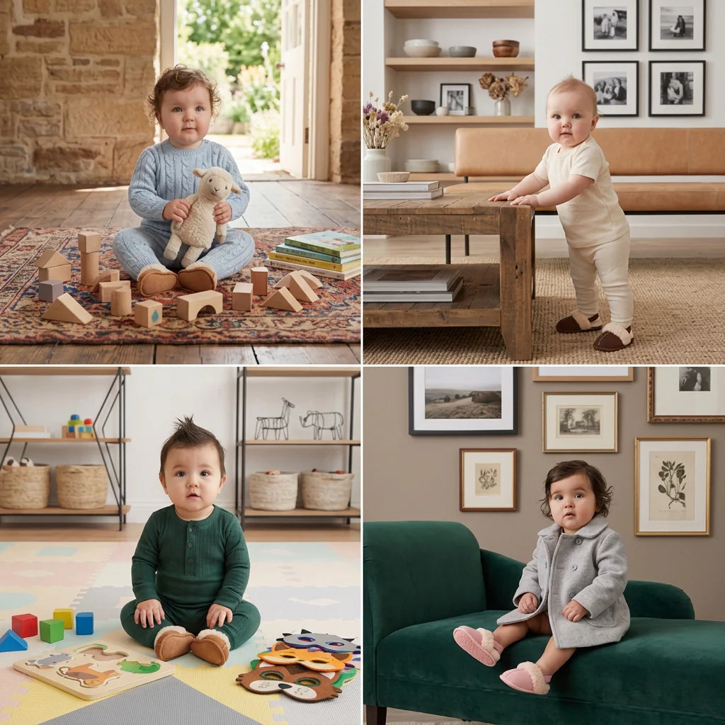 Fluffy Baby & Toddler Slippers